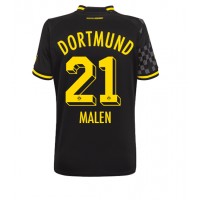 Borussia Dortmund Donyell Malen #21 Fußballbekleidung Auswärtstrikot Damen 2022-23 Kurzarm